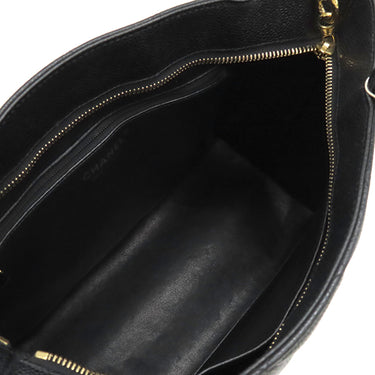 シャネル CHANEL 復刻トート A01804 ブラック キャビアスキン トートバッグ ゴールド金具 黒 ココマーク ショルダーバッグ 肩掛け