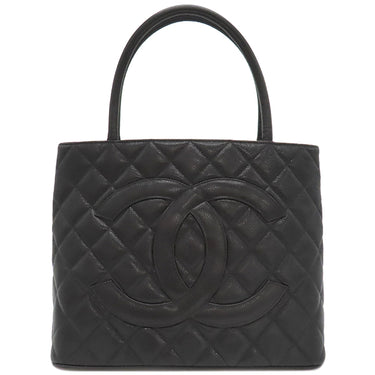 シャネル CHANEL 復刻トート A01804 ブラック キャビアスキン トートバッグ ゴールド金具 黒 ココマーク ショルダーバッグ 肩掛け