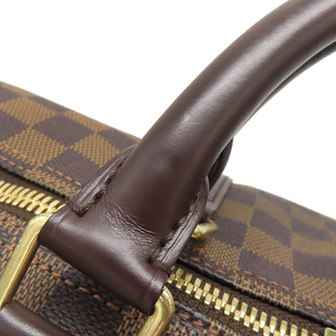 ルイヴィトン LOUIS VUITTON キーポル バンドリエール 55 N41414 ダミエエベヌ ダミエキャンバス ボストンバッグ ゴールド金具 茶 鍵/パドロック欠品