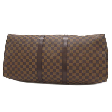 ルイヴィトン LOUIS VUITTON キーポル バンドリエール 55 N41414 ダミエエベヌ ダミエキャンバス ボストンバッグ ゴールド金具 茶 鍵/パドロック欠品