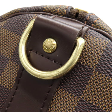 ルイヴィトン LOUIS VUITTON キーポル バンドリエール 55 N41414 ダミエエベヌ ダミエキャンバス ボストンバッグ ゴールド金具 茶 鍵/パドロック欠品