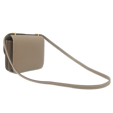 エルメス HERMES コンスタンス3 ミニ ミロワール エトゥープ ヴォーエプソン ショルダーバッグ ゴールド金具 新品 未使用 グレージュ 新刻印