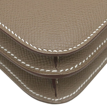 エルメス HERMES コンスタンス3 ミニ ミロワール エトゥープ ヴォーエプソン ショルダーバッグ ゴールド金具 新品 未使用 グレージュ 新刻印