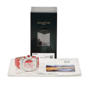 腕時計 オーデマピゲ AUDEMARS PIGUET ロイヤルオーク オフショア クロノグラフ 26108ST.OO.D066CR.01 自動巻き メンズ レッド デイト 限定