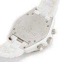 腕時計 シャネル CHANEL J12 クロノグラフ 41mm H2009 自動巻き メンズ ダイヤ ホワイト 白セラミック コンビ デイト 200m防水