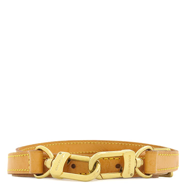ルイヴィトン LOUIS VUITTON ヌメ革 ストラップ 117.5cm ベージュ ヌメ革 ショルダーストラップ ゴールド金具 バッグ用ストラップ 替えショルダー 調節可能