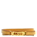ルイヴィトン LOUIS VUITTON ヌメ革 120cm ベージュ ヌメ革 ショルダーストラップ ゴールド金具 レザー