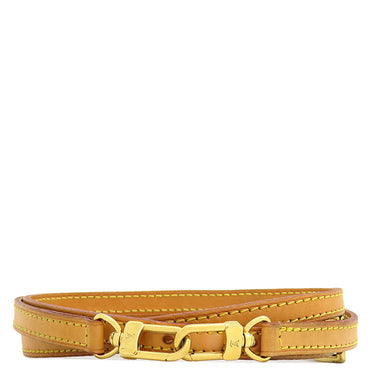 ルイヴィトン LOUIS VUITTON ヌメ革 120cm ベージュ ヌメ革 ショルダーストラップ ゴールド金具 レザー