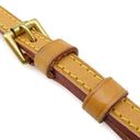 ルイヴィトン LOUIS VUITTON ヌメ革 120cm ベージュ ヌメ革 ショルダーストラップ ゴールド金具 レザー