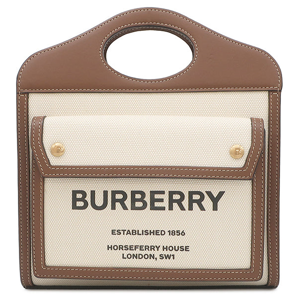 バーバリー BURBERRY ミニ ポケットバッグ 80317461 ナチュラル バーバリー BURBERRY ミニ ポケットバッグ 80317461 ナチュラル