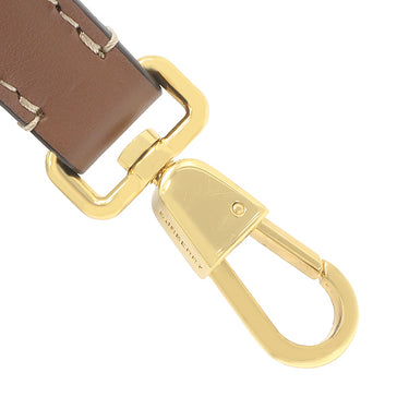 バーバリー BURBERRY ミニ ポケットバッグ 80317461 ナチュラル×モルトブラウン キャンバス レザー 2WAYバッグ ゴールド金具 茶 ハンドバッグ ショルダー