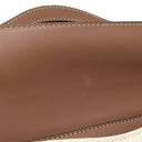 バーバリー BURBERRY ミニ ポケットバッグ 80317461 ナチュラル×モルトブラウン キャンバス レザー 2WAYバッグ ゴールド金具 茶 ハンドバッグ ショルダー