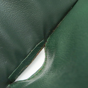 ダンヒル dunhill クラブライン FT3001B ブラウン×グリーン エナメル レザー 二つ折り財布 茶 緑 バイカラー カード入れ 札入れ