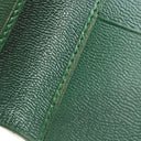 ダンヒル dunhill クラブライン FT3001B ブラウン×グリーン エナメル レザー 二つ折り財布 茶 緑 バイカラー カード入れ 札入れ