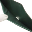 ダンヒル dunhill クラブライン FT3001B ブラウン×グリーン エナメル レザー 二つ折り財布 茶 緑 バイカラー カード入れ 札入れ