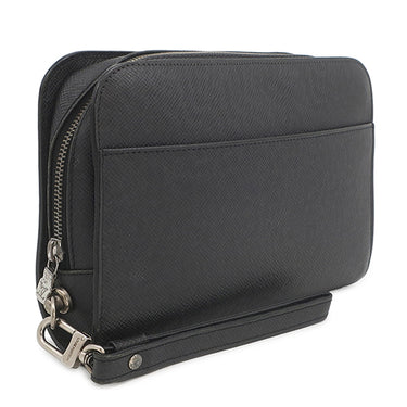 ルイヴィトン LOUIS VUITTON バイカル M30182 アルドワーズ タイガ セカンドバッグ シルバー金具 黒 チャコールグレー クラッチバッグ