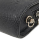 ルイヴィトン LOUIS VUITTON バイカル M30182 アルドワーズ タイガ セカンドバッグ シルバー金具 黒 チャコールグレー クラッチバッグ