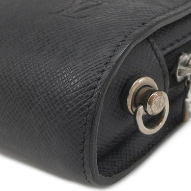 ルイヴィトン LOUIS VUITTON バイカル M30182 アルドワーズ タイガ セカンドバッグ シルバー金具 黒 チャコールグレー クラッチバッグ