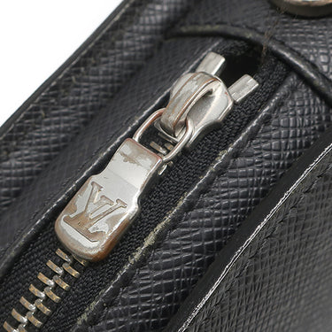 ルイヴィトン LOUIS VUITTON バイカル M30182 アルドワーズ タイガ セカンドバッグ シルバー金具 黒 チャコールグレー クラッチバッグ