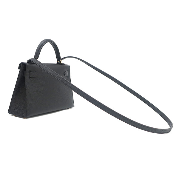 エルメス HERMES ミニケリードゥ 外縫い ブラック ヴォーエプソン 2WAY