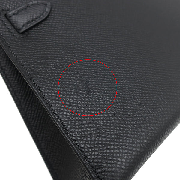 エルメス HERMES ミニケリードゥ 外縫い ブラック ヴォーエプソン 2WAY