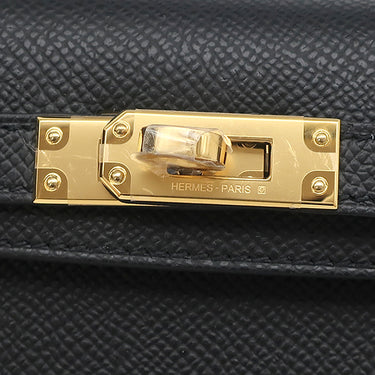 エルメス HERMES ミニケリードゥ 外縫い ブラック ヴォーエプソン 2WAYバッグ ゴールド金具 新品 未使用 黒 ショルダー 2025年製
