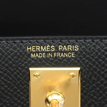 エルメス HERMES ミニケリードゥ 外縫い ブラック ヴォーエプソン 2WAYバッグ ゴールド金具 新品 未使用 黒 ショルダー 2025年製