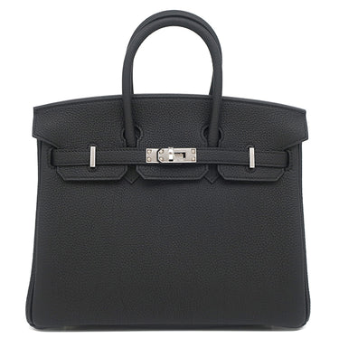 エルメス HERMES バーキン25 ブラック トゴ ハンドバッグ シルバー金具 新品 未使用 黒 2025年製