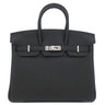 エルメス HERMES バーキン25 ブラック トゴ ハンドバッグ シルバー金具 新品 未使用 黒 2025年製