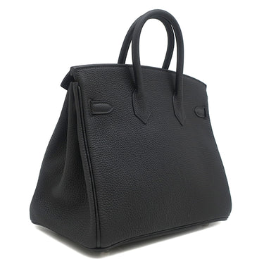エルメス HERMES バーキン25 ブラック トゴ ハンドバッグ シルバー金具 新品 未使用 黒 2025年製