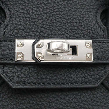 エルメス HERMES バーキン25 ブラック トゴ ハンドバッグ シルバー金具 新品 未使用 黒 2025年製