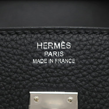 エルメス HERMES バーキン25 ブラック トゴ ハンドバッグ シルバー金具 新品 未使用 黒 2025年製