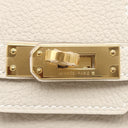 エルメス HERMES バーキン25 クレ トゴ ハンドバッグ ゴールド金具 オフホワイト 2025年製