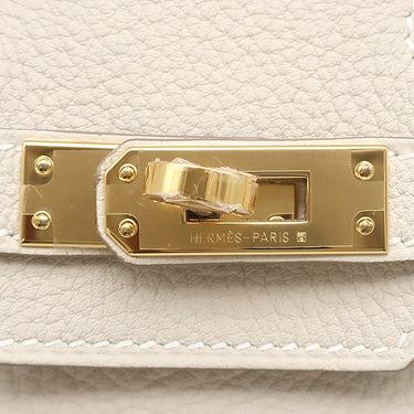 エルメス HERMES バーキン25 クレ トゴ ハンドバッグ ゴールド金具 オフホワイト 2025年製