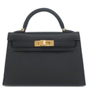 エルメス HERMES ミニケリードゥ 外縫い ブラック ヴォーエプソン 2WAYバッグ ゴールド金具 新品 未使用 黒 ショルダー 2026年製