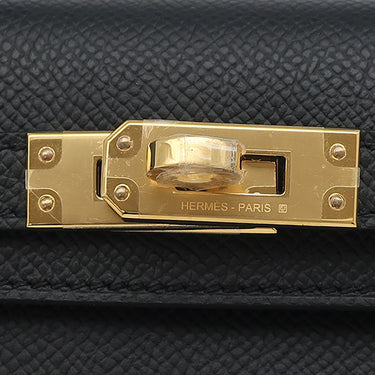 エルメス HERMES ミニケリードゥ 外縫い ブラック ヴォーエプソン 2WAYバッグ ゴールド金具 新品 未使用 黒 ショルダー 2026年製