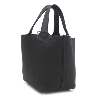 エルメス HERMES ピコタンロック 18 PM ブラック トリヨンクレマンス ハンドバッグ シルバー金具 新品 未使用 黒 2025年製