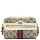 グッチ GUCCI オフィディア GGスプリーム ミニ ショルダー 517350 ホワイト×エボニー GGスプリームキャンバス レザー ショルダーバッグ ゴールド金具 白 シェリーライン