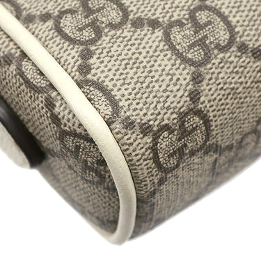 グッチ GUCCI オフィディア GGスプリーム ミニ ショルダー 517350 ホワイト×エボニー GGスプリームキャンバス レザー ショルダーバッグ ゴールド金具 白 シェリーライン
