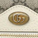 グッチ GUCCI オフィディア GGスプリーム ミニ ショルダー 517350 ホワイト×エボニー GGスプリームキャンバス レザー ショルダーバッグ ゴールド金具 白 シェリーライン