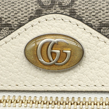 グッチ GUCCI オフィディア GGスプリーム ミニ ショルダー 517350 ホワイト×エボニー GGスプリームキャンバス レザー ショルダーバッグ ゴールド金具 白 シェリーライン