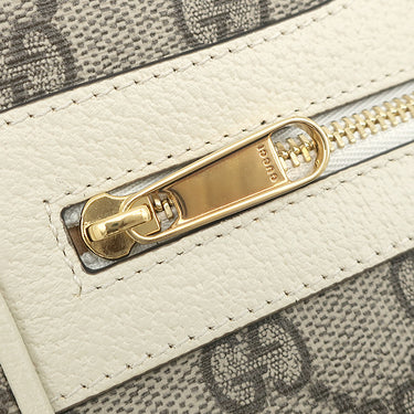 グッチ GUCCI オフィディア GGスプリーム ミニ ショルダー 517350 ホワイト×エボニー GGスプリームキャンバス レザー ショルダーバッグ ゴールド金具 白 シェリーライン