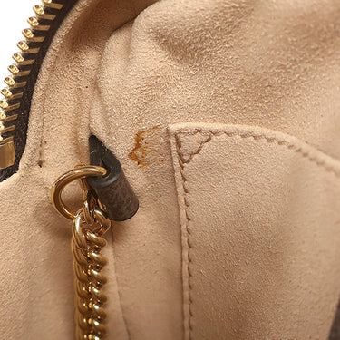 グッチ GUCCI オフィディア GGスプリーム ミニ ショルダー 517350 ブラウン×エボニー GGスプリームキャンバス レザー ショルダーバッグ ゴールド金具 茶 シェリーライン