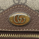 グッチ GUCCI オフィディア GGスプリーム ミニ ショルダー 517350 ブラウン×エボニー GGスプリームキャンバス レザー ショルダーバッグ ゴールド金具 茶 シェリーライン