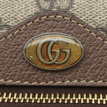 グッチ GUCCI オフィディア GGスプリーム ミニ ショルダー 517350 ブラウン×エボニー GGスプリームキャンバス レザー ショルダーバッグ ゴールド金具 茶 シェリーライン