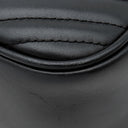 グッチ GUCCI GGマーモント スモール カメラバッグ 447632 ブラック レザー シェブロンキルティングレザー ショルダーバッグ ヴィンテージ金具 黒 ショルダー