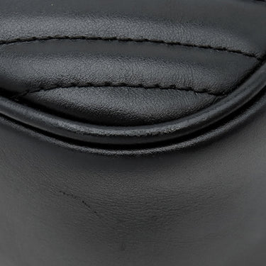 グッチ GUCCI GGマーモント スモール カメラバッグ 447632 ブラック レザー シェブロンキルティングレザー ショルダーバッグ ヴィンテージ金具 黒 ショルダー