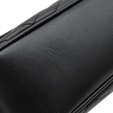 グッチ GUCCI GGマーモント スモール カメラバッグ 447632 ブラック レザー シェブロンキルティングレザー ショルダーバッグ ヴィンテージ金具 黒 ショルダー