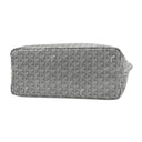 ゴヤール GOYARD サンルイPM ブラック PVCコーティングキャンバス ゴヤールディンキャンバス シュヴロッシュカーフスキン トートバッグ シルバー金具 リバーシブル ヘリンボーン