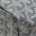 ゴヤール GOYARD サンルイPM ブラック PVCコーティングキャンバス ゴヤールディンキャンバス シュヴロッシュカーフスキン トートバッグ シルバー金具 リバーシブル ヘリンボーン